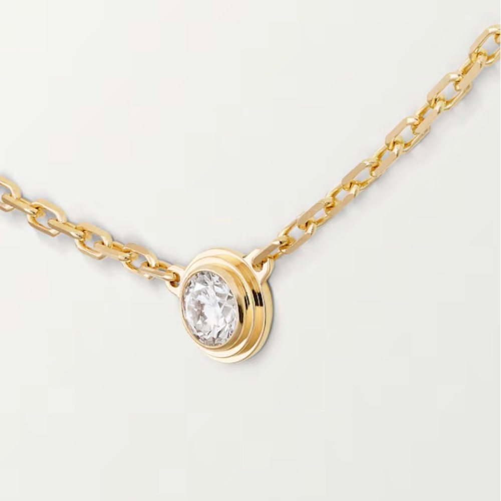 Cartier d'Amour Necklace Small Model (SM) Yellow Gold Diamond - NIB - Picture 11 of 13